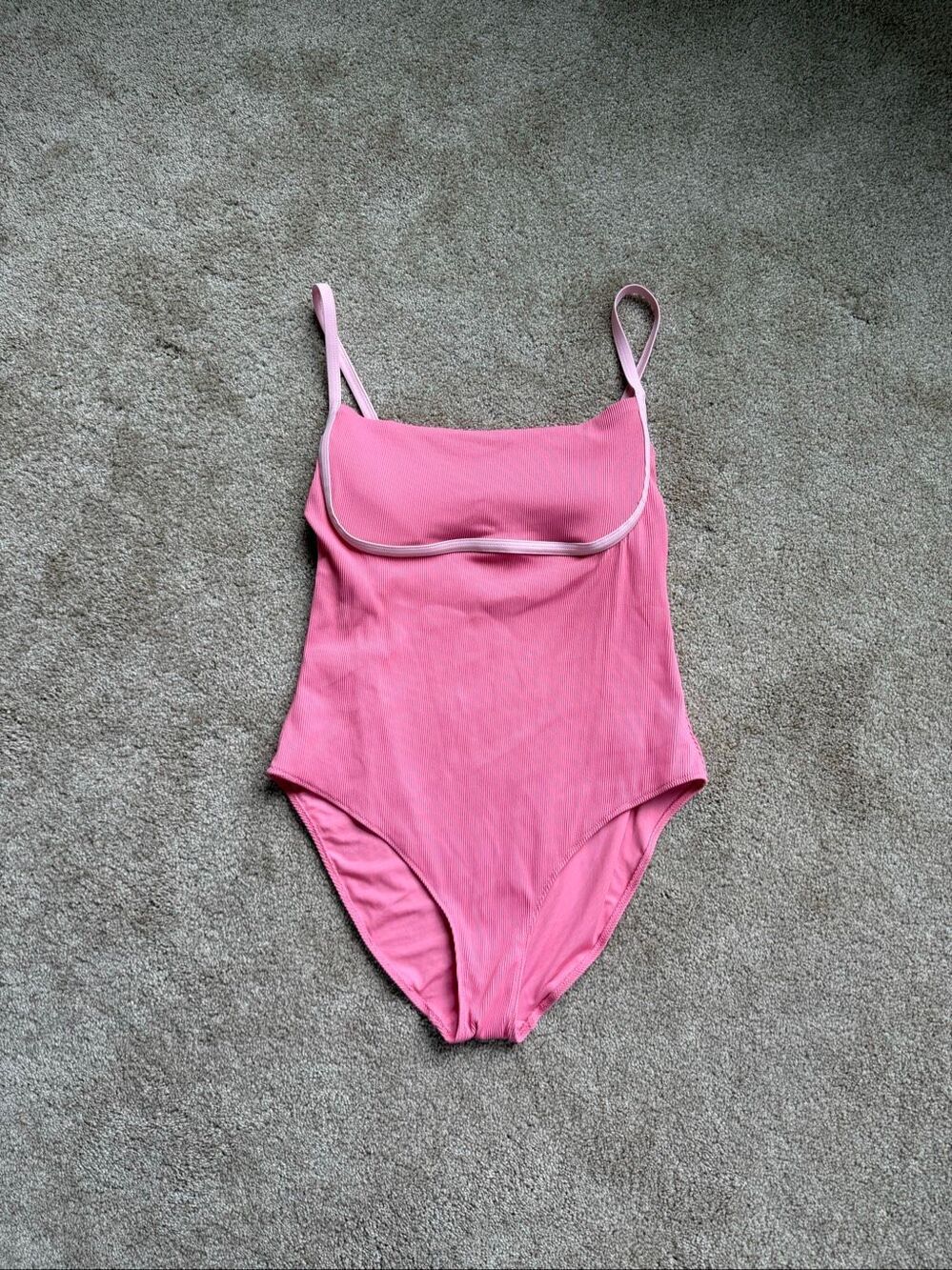 Aerie Binding Full Coverage Ribbed One Piece Swimsuit View 2